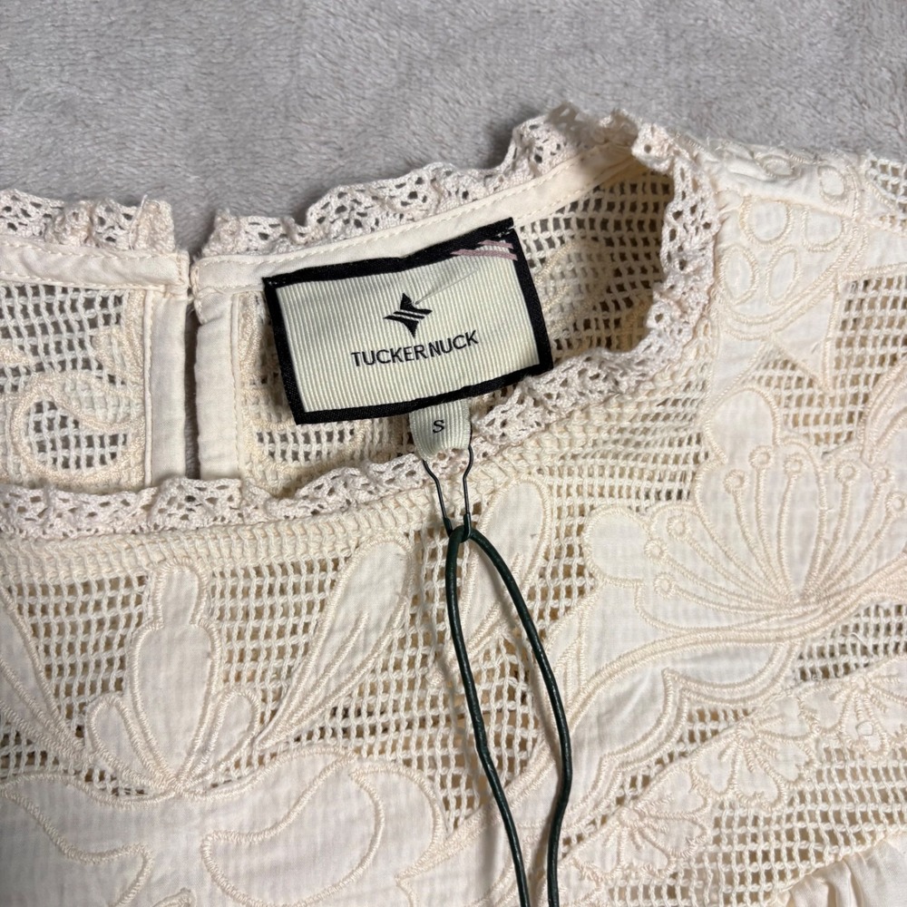 TUCKERNUCK Ivory Patchwork Embroidered Cressida B… - image 5